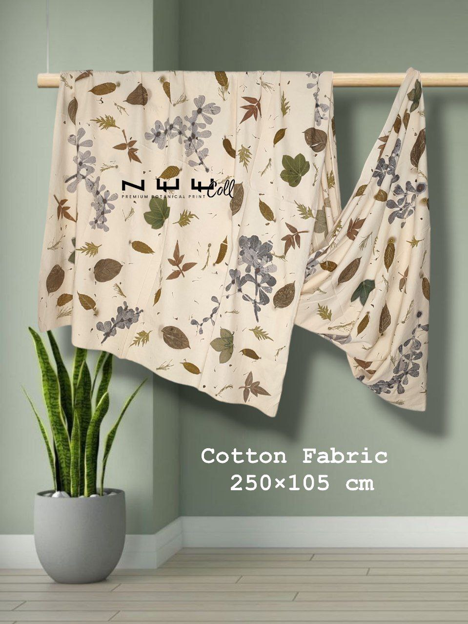 premium botanical print made from cotton